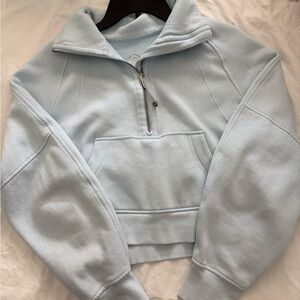 Lululemon Light Blue Quarter-Zip Scuba